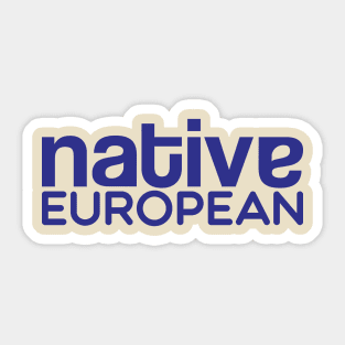 Native European Blue Sticker